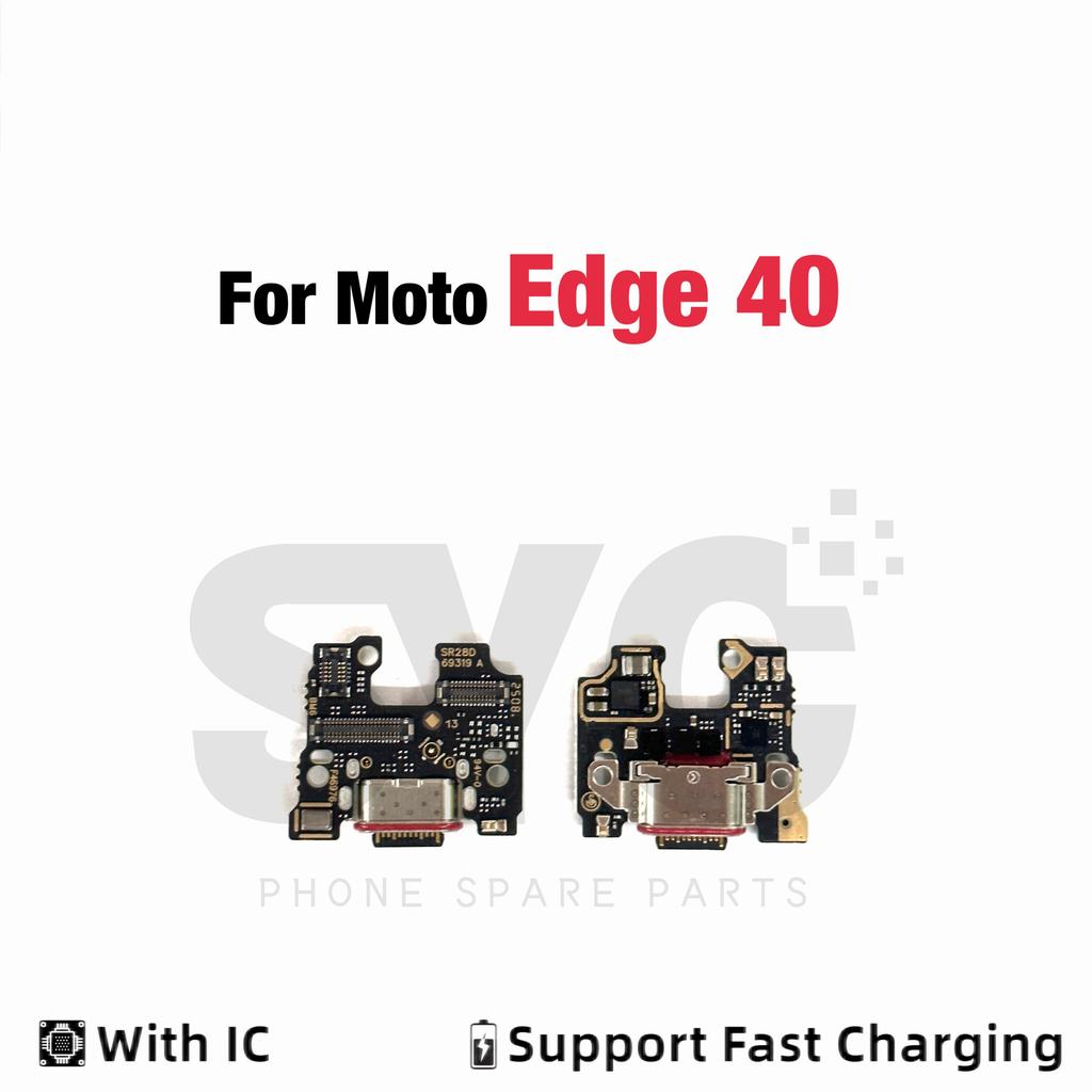 New USB Charging Board Port Dock Flex Cable Connector Microphone For Moto Edge 20 Lite S 30 40 50 Neo Fusion Ultra Pro Plus 2021