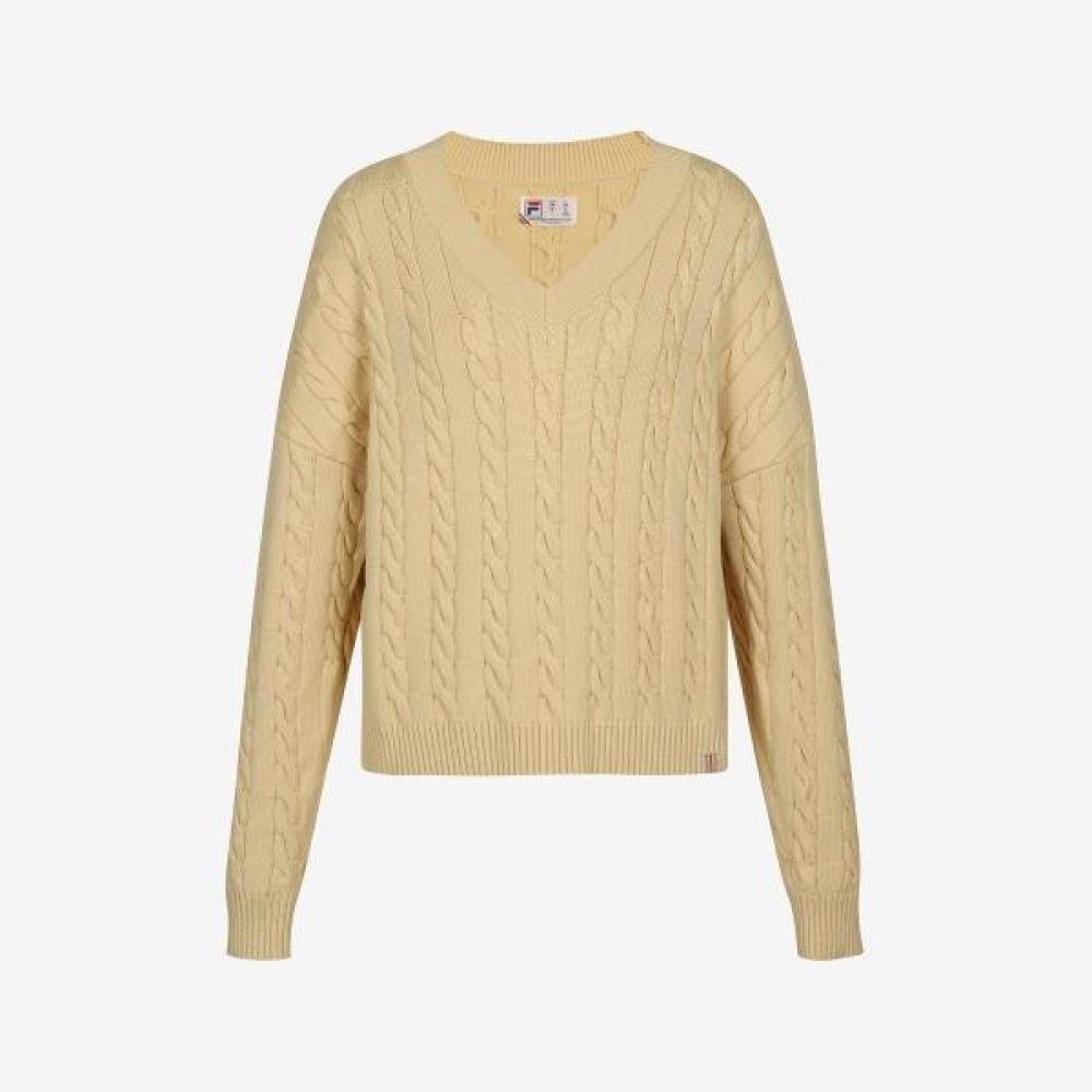 

Fila V Neck Knit Casa Fila LIGHTBEIGE/W95