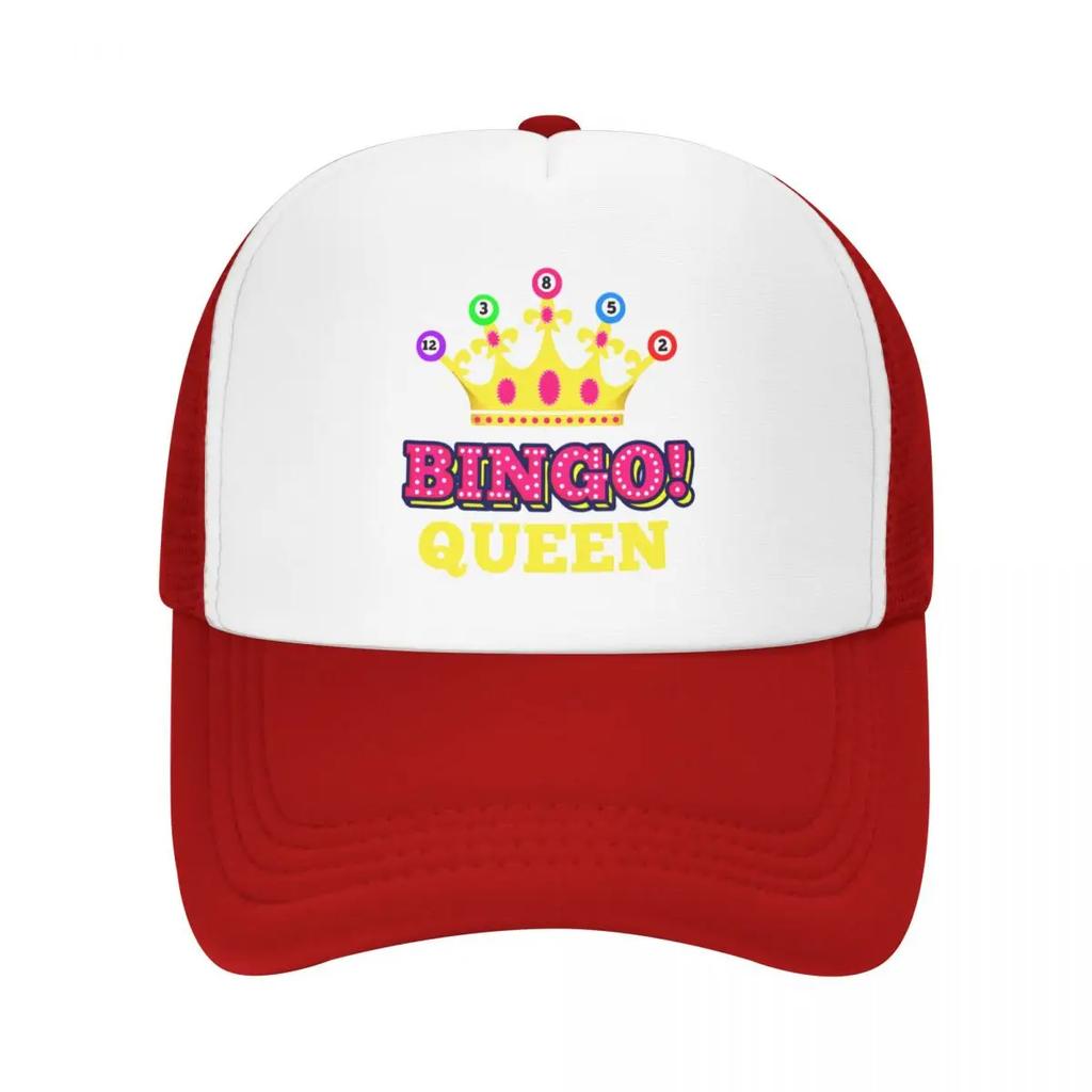 Custom Bingo Queen Baseball Cap Sun Protection Unisex Womens Adjustable Trucker Hat Spring Dad Hat