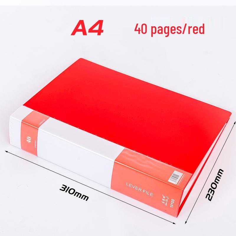 A4 Transparent Sheet Music Binder with 60/100 Pockets - Multi-Layer Loose-Leaf Folder for Students