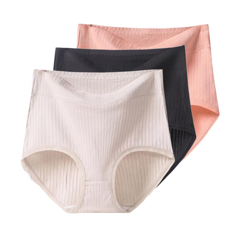 3pcs Women's Panties Cotton Underwear Plus Size Underpants High Waist Briefs XL XXL 3XL 4XL 5XL 6XL