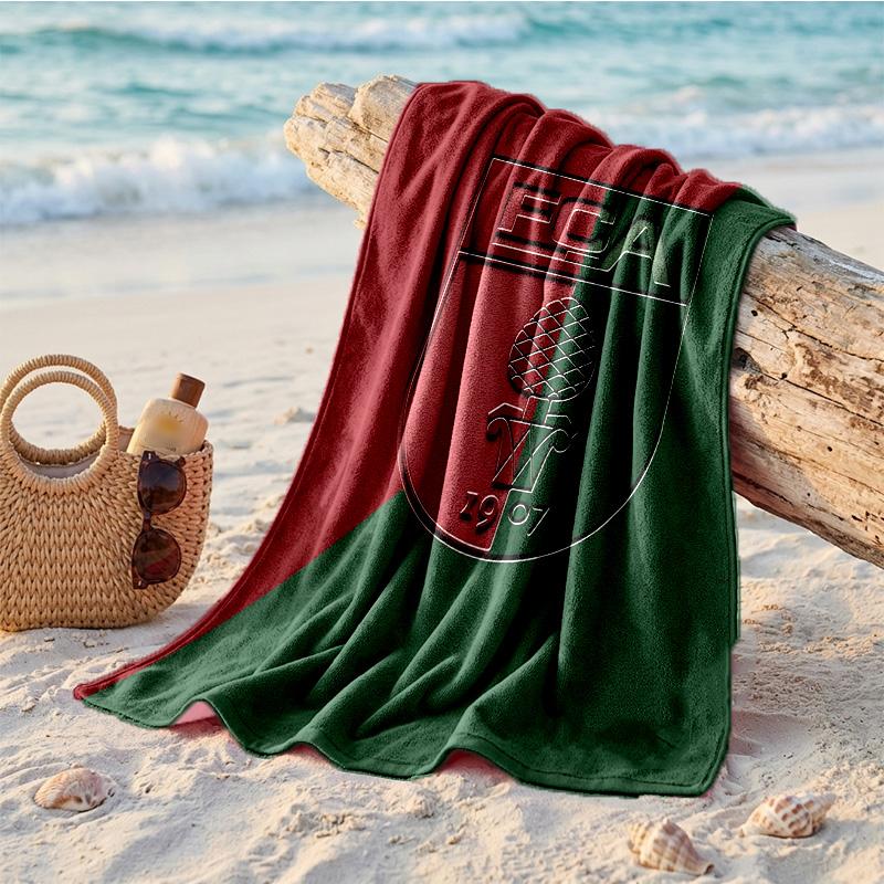 FC Augsburg FC Stampa Microfibra Asciugamano da Spiaggia Asciugatura Rapida Assorbente Grande Asciugamano per Spiaggia Nuoto Viaggio