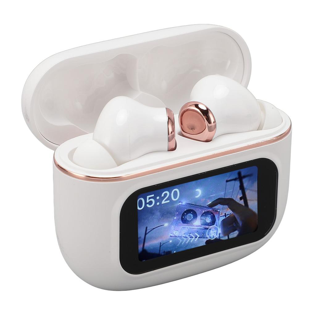 Earphones LCD Full Color Display Noise Reduction Multifunctional Rechargeable Headset Earbuds