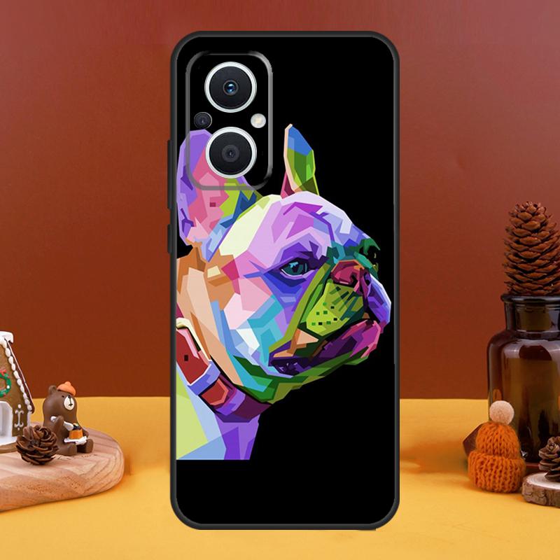 Cute French Bulldog Case For OPPO Reno 8T 4Z 5Z 10 Pro 11 F 4 5 6 7 8 Lite OPPO Find X5 X6 Pro X2 X3 Lite Cover