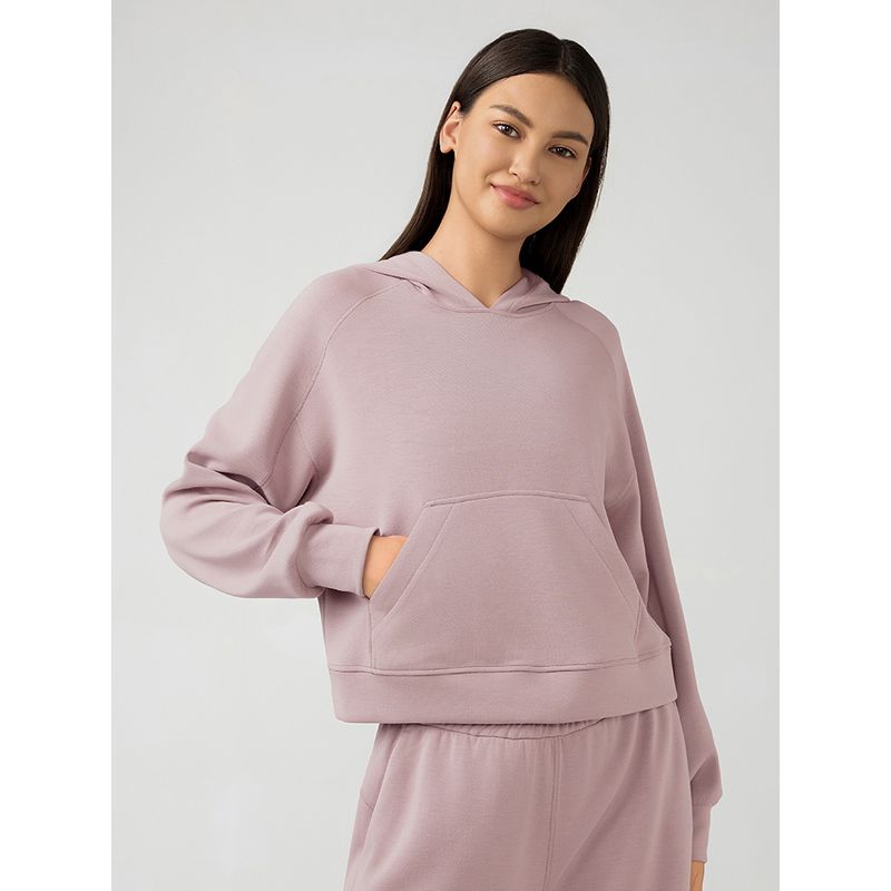 Spring and Autumn Yoga Clothes Cover Up Women Loose Short Pullover Casual Hood Air Layer Hoodie Outerwear Running Top