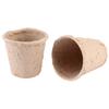 50Pcs 6x6CM Round Degradable Paper Pulp Peat Pots Plant Nursery Cup Use for Gardening