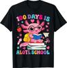 100 Days Is Alotl School Axolotl 100th Day of School Girls T-Shirt