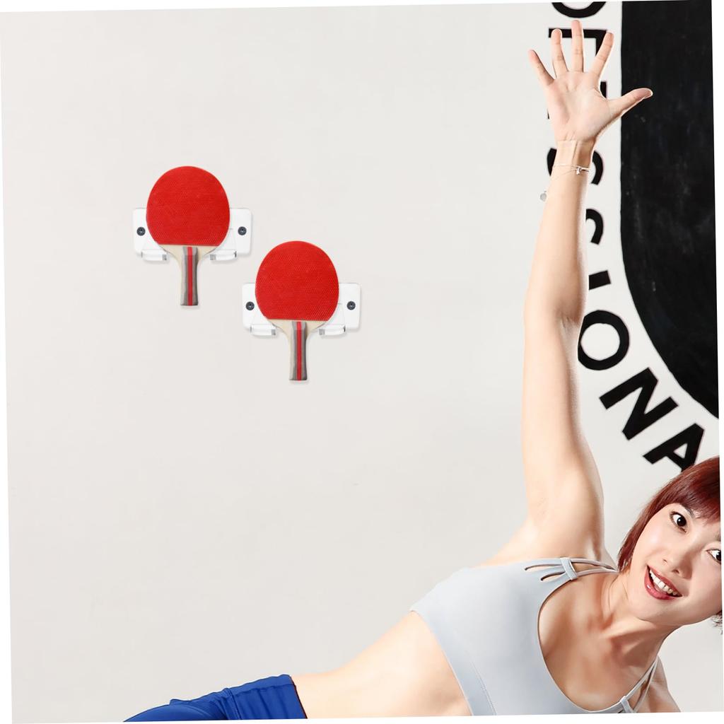 LIOOBO Úložný prostor na pálky na stolní tenis s průhledným akrylovým stojanem pro úsporu místa Nástěnný regál/Tenis