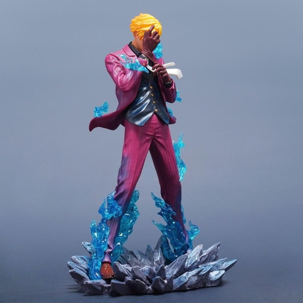 25cm/9.84in Anime Figure Sanji Action Figures Pvc Statue Desktop Ornamen Collection Model Toys Gifts ONE PIECE Poseable Articulated Scale Detailed