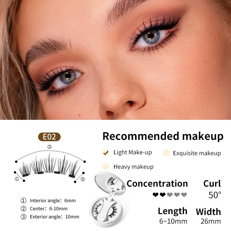 Reusable Magnetic Eyelashes Kit Quantum Eyelashes New Style with Clip