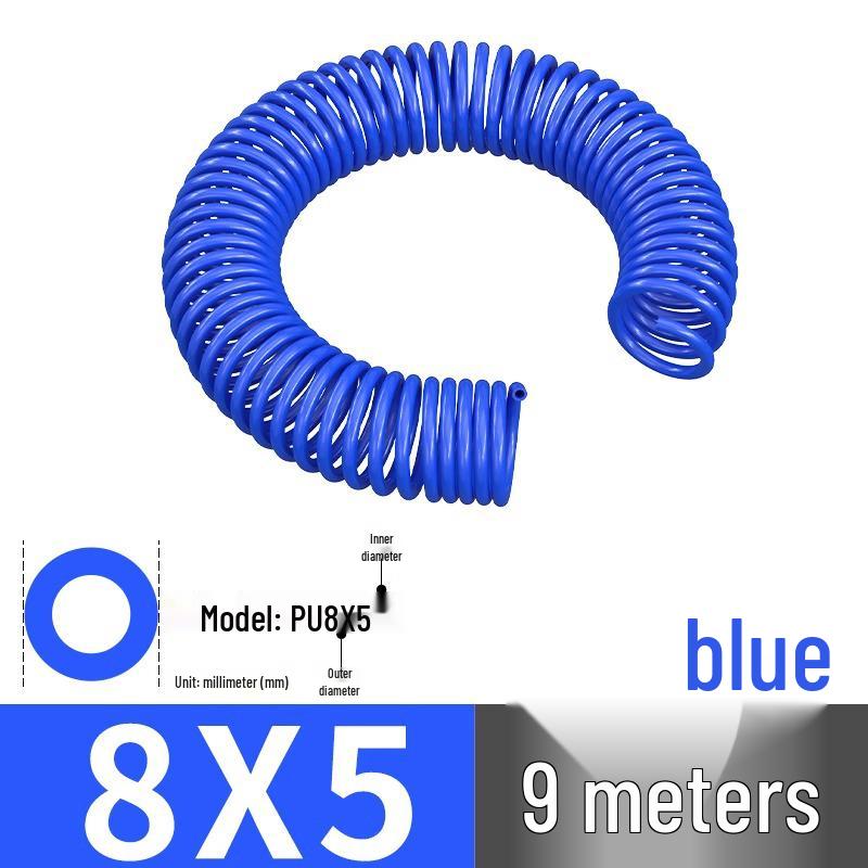 High-Pressure Retractable Air Hose with Quick Couplings