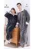 Women's Plus Size Long Nightgown - Double Zipper, Autumn/Winter Pajamas, Home Wear Robe