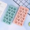 1Pcs Silicone Dog Bone Paw Mold Pink Blue For Dog Biscuits Treats Ice Cubes Chocolate Cake Candy