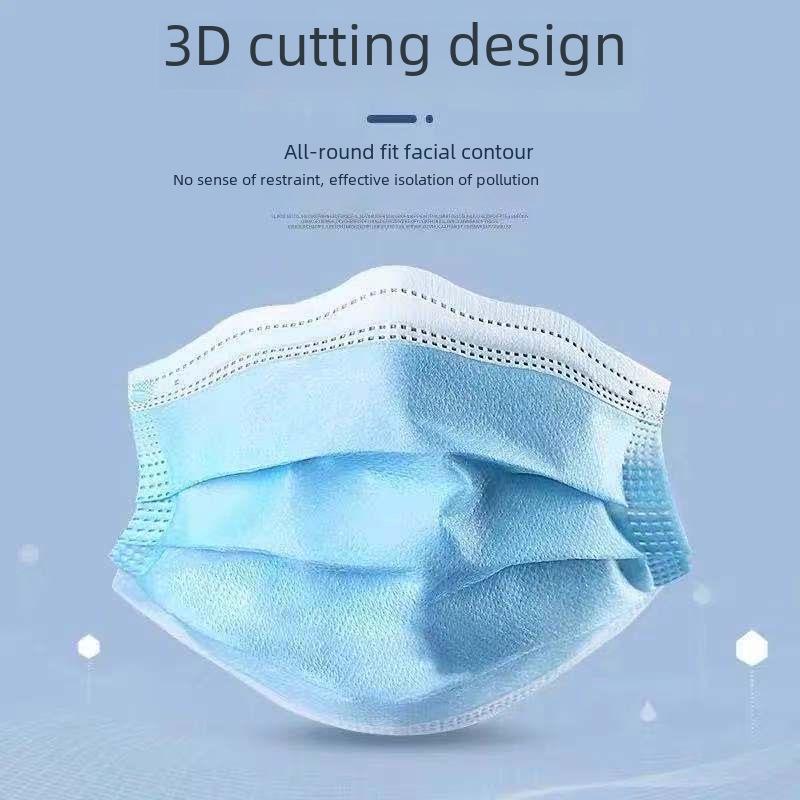 Individually Packaged Disposable Masks - Three-Layer Dustproof, Four-Layer Thickened, Available In White, Black, Blue for Adults