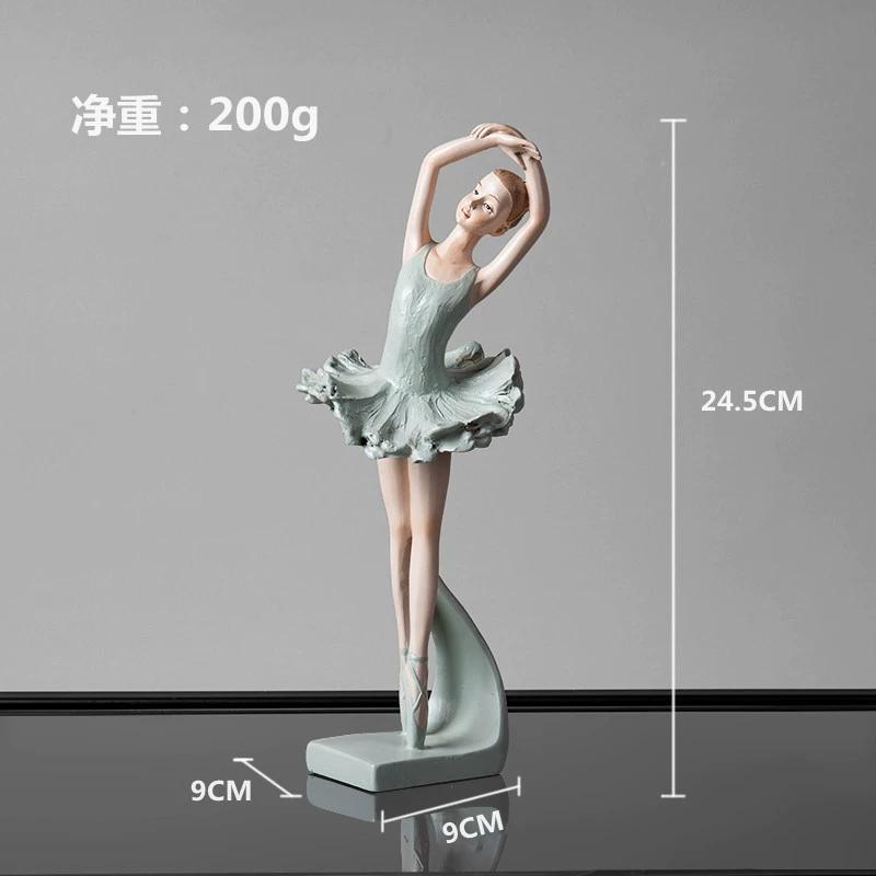 Creative Nordic Creative Ballet Girl Ornaments Ins Style Dancer Model Room Princess Room Soft Decoration Home Furnishings