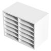 Organizadores de Literatura, Buzón de Oficina de 12 Compartimentos con Estantes Ajustables, Clasificador de Literatura de Madera 20.4x12x16.1 pulgadas para Oficina, Hogar, Aula,