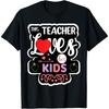 Teacher Loves Her Boys Girls Valentine Christmas Gifts Teacher Tee Cotton Men T Shirt