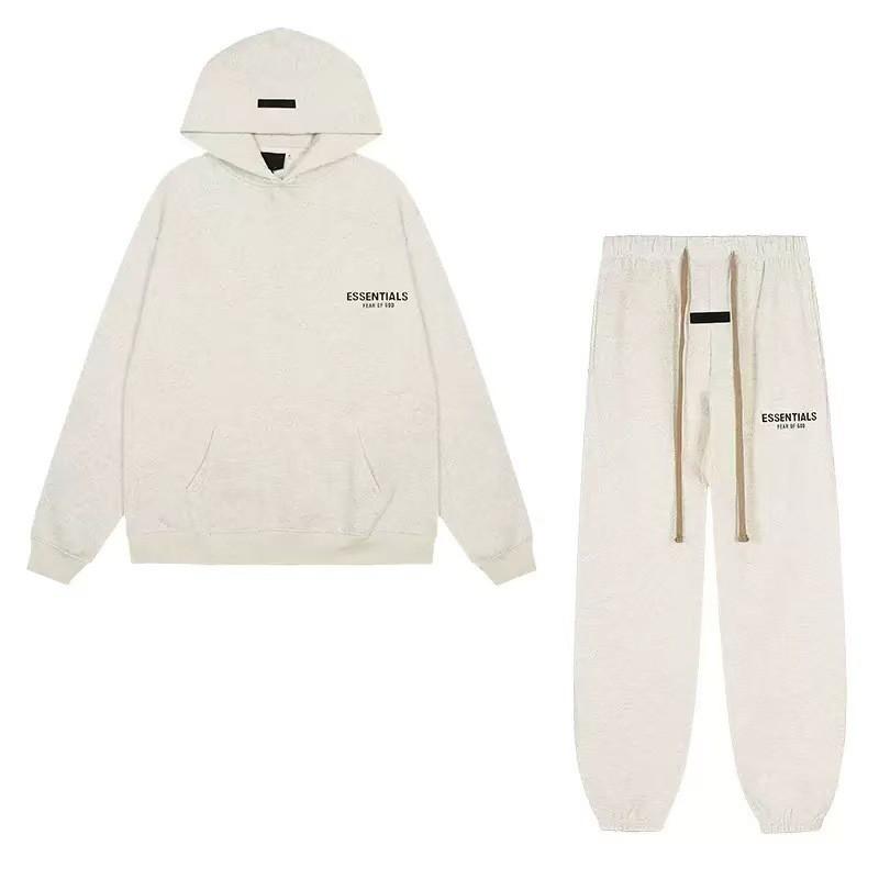 Essentials Unisex Kapuzenpullover Set Lässig Oversized Baumwolle Pullover Herbst