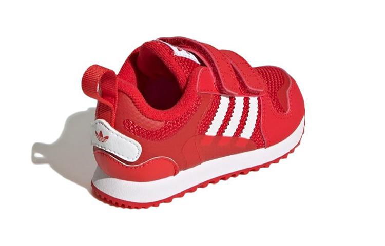 Adidas Originals ZX 700 Abrasion Resistant Low top Toddler Shoes Red Infant And Toddler GV8872