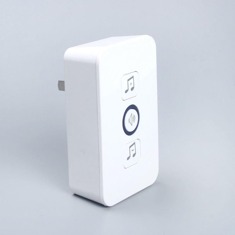 Smart Wireless Doorbell with LED Flash, Power-Off Memory, One-to-Two/One-to-One Functionality, Ideal for the Elderly.