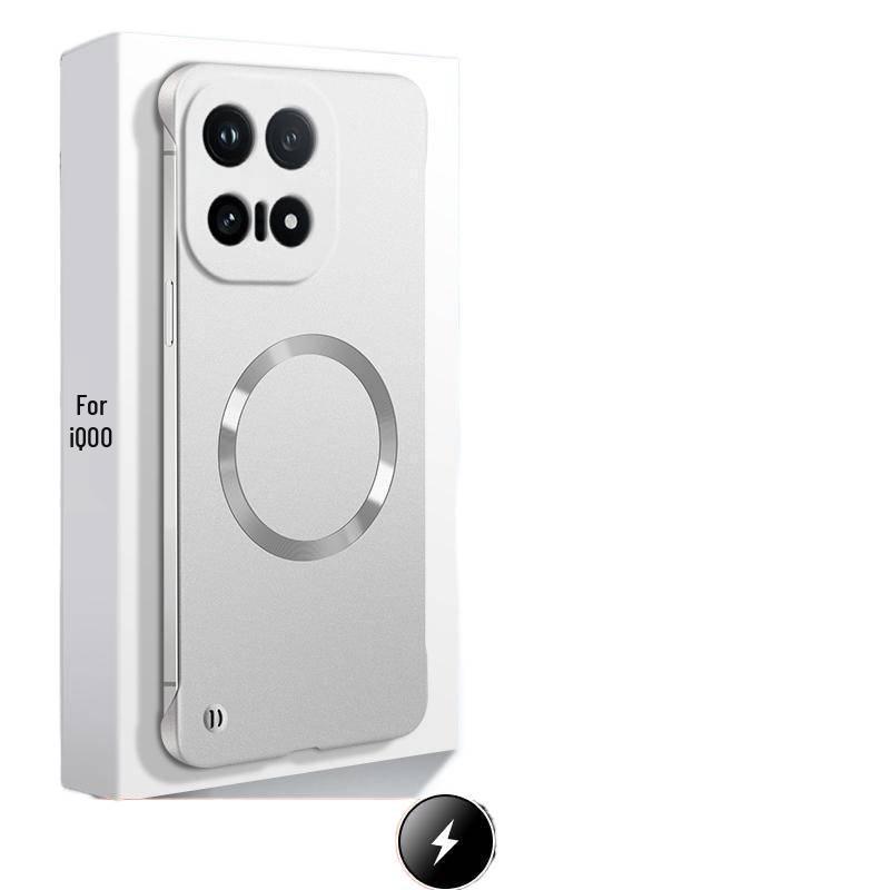 iQOO15 Ultra-Thin Frosted Magnetic Protective Phone Case - Semi-Wrapped, Anti-Fall Design