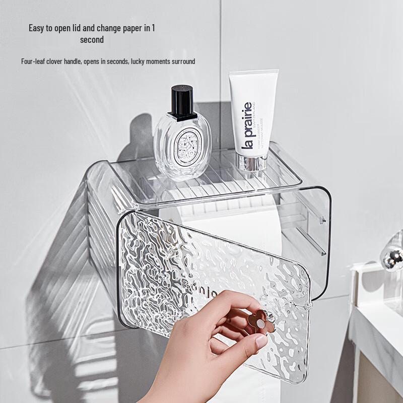 MDNG Wandmontierter Taschentuch- und Toilettenpapierhalter