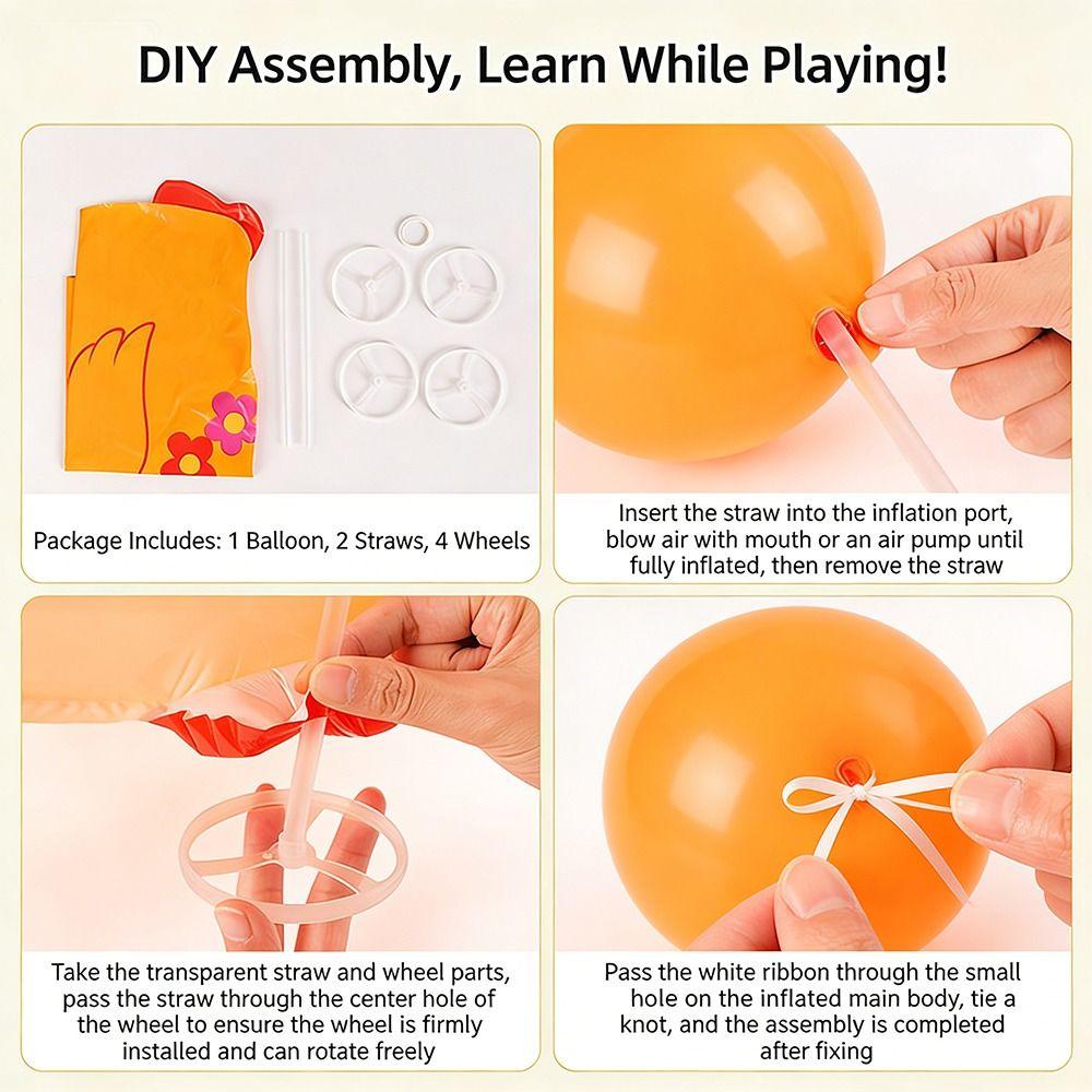 Movable Design Standing Foil Balloons Drawing Foil Animals Walking Balloon Kids Birthday Party