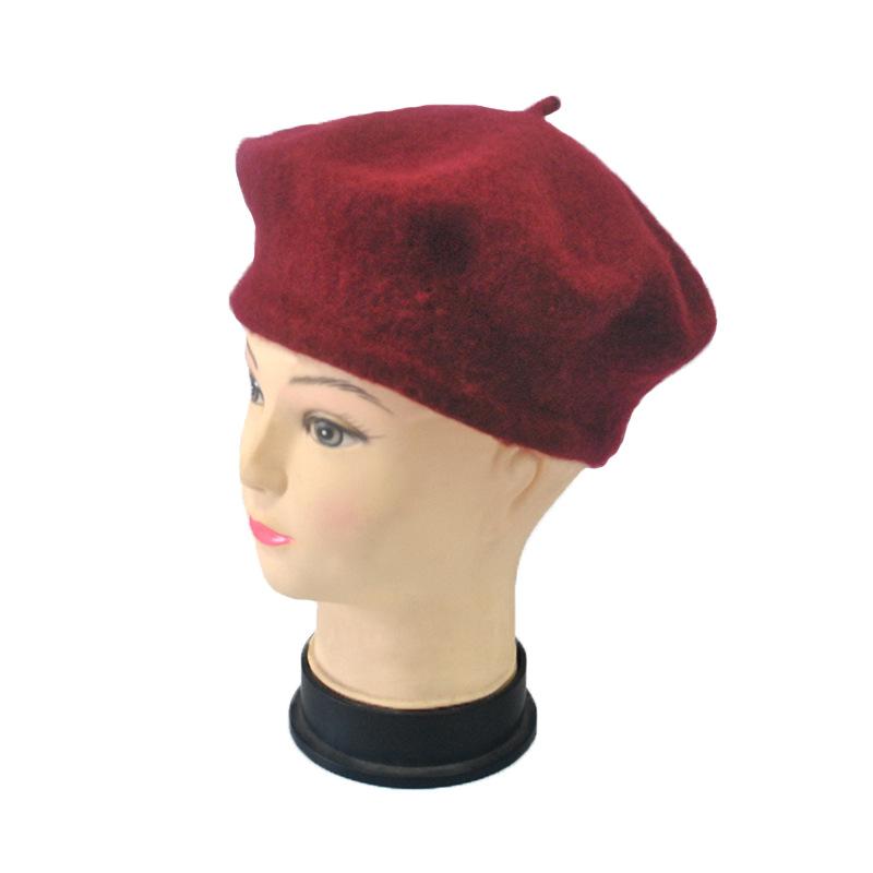 MIO Beret Hat Multi Color Children Autumn and Winter French Berets Cap Custom Embroidered Wool Beret Hat for Kids
