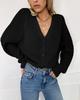 2023 Women's European & American V-Neck Knitted Cardigan - New Autumn/Winter Fashion