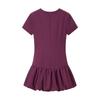 2026 New European & American Women's Short Sleeve Slim Fit Solid Color Dress