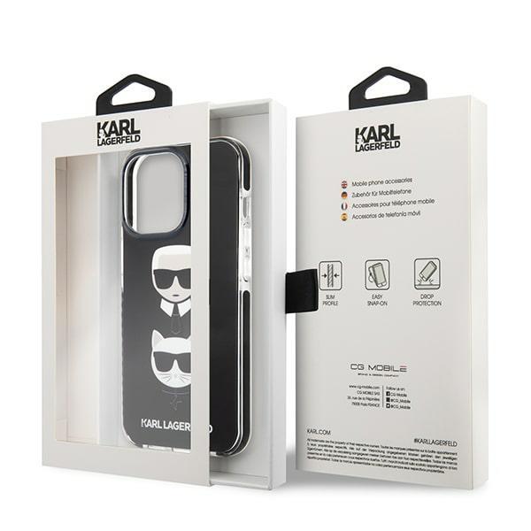 Etui do iPhone 13 Pro Max Karl Lagerfeld Karl&Choupette Czarne