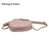 Shoulder Bag Heart Pearl Pink Ribbon Landmine Style Mass Production Style Girly Present Gift Going Out [Merry Crown]