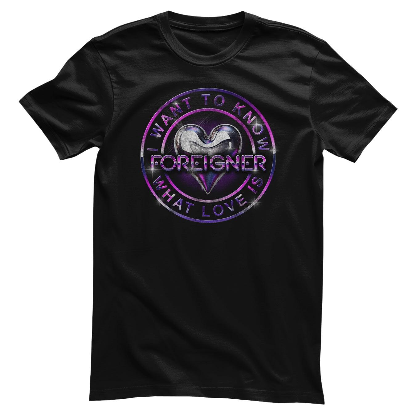 Officially Licensed Foreigner I Want To Know What Love Is Mens T-Shirt S