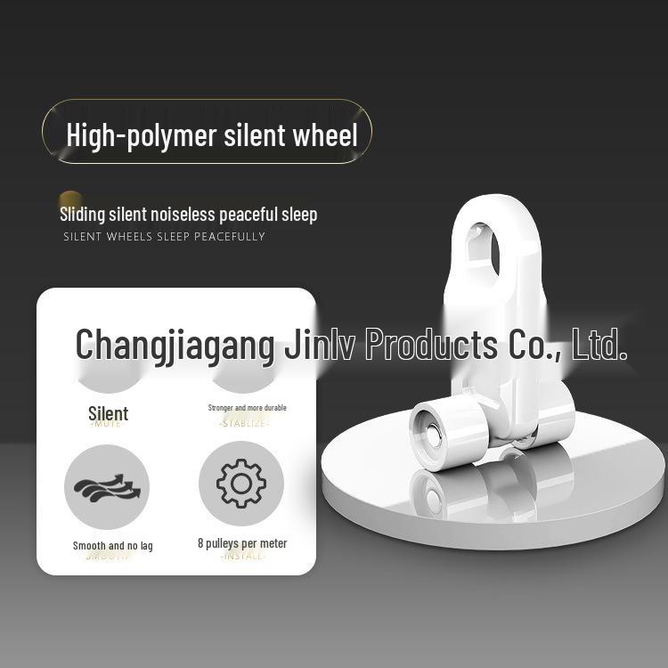 Aluminum Alloy Telescopic Curtain Track Sliding Rail - Top & Side Mount