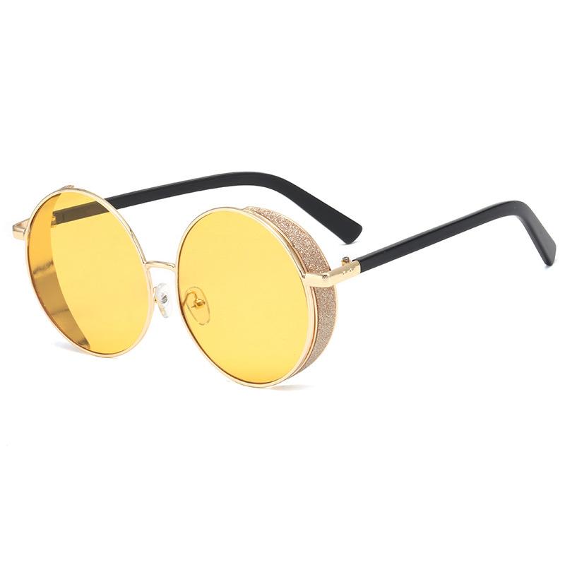 

Vintage Style Men Women Sunglasses Round Shape Hip Hop Sun Glasses For Men Hong Kong Style Female Sun Glass