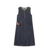 Korean Retro Denim Sleeveless Summer Dress - Hong Kong Style