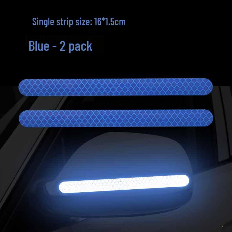 Reflective Car Rearview Mirror Warning Sticker - Scratch-Shielding Decorative Film