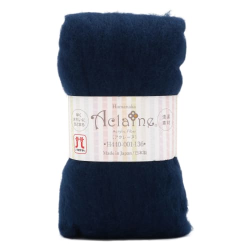 

Hamanaka Wool Felt Acrylic Fiber Acreine 15g Pack Dark Blue H440-001-136