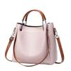 Welltude Women's Shoulder Bag, Handbag, Shoulder Bag, Crossbody Bag, 3-Way, Zippered, Freestanding (Ash Cherry Blossom)