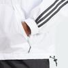 Adidas Originals Logo Print Zip-Up Hooded Long Sleeve Windbreaker Men Outerwear White IZ3285
