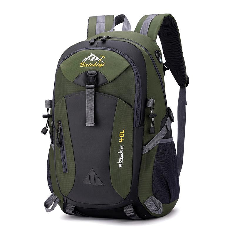 Men Backpack Nylon Waterproof Men Casual Outdoor Travel Backpack Hiking Camping Mountaineering Backpack Sports Bag Women