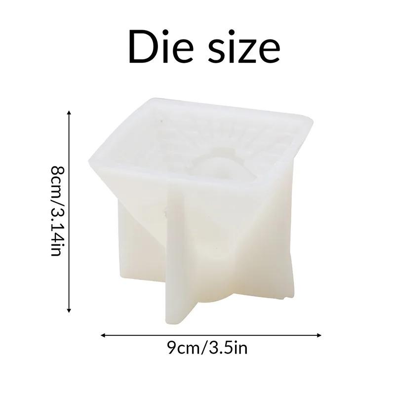 

Pyramid silicone Mold DIY Pyramid Candle crafts Gypsum resin cement mold Handmade soap cake baking tools Family gifts