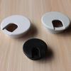 Round Plastic Cable Box for Desk Accessories - Cable Grommet for Office and Computer Desk Organization
