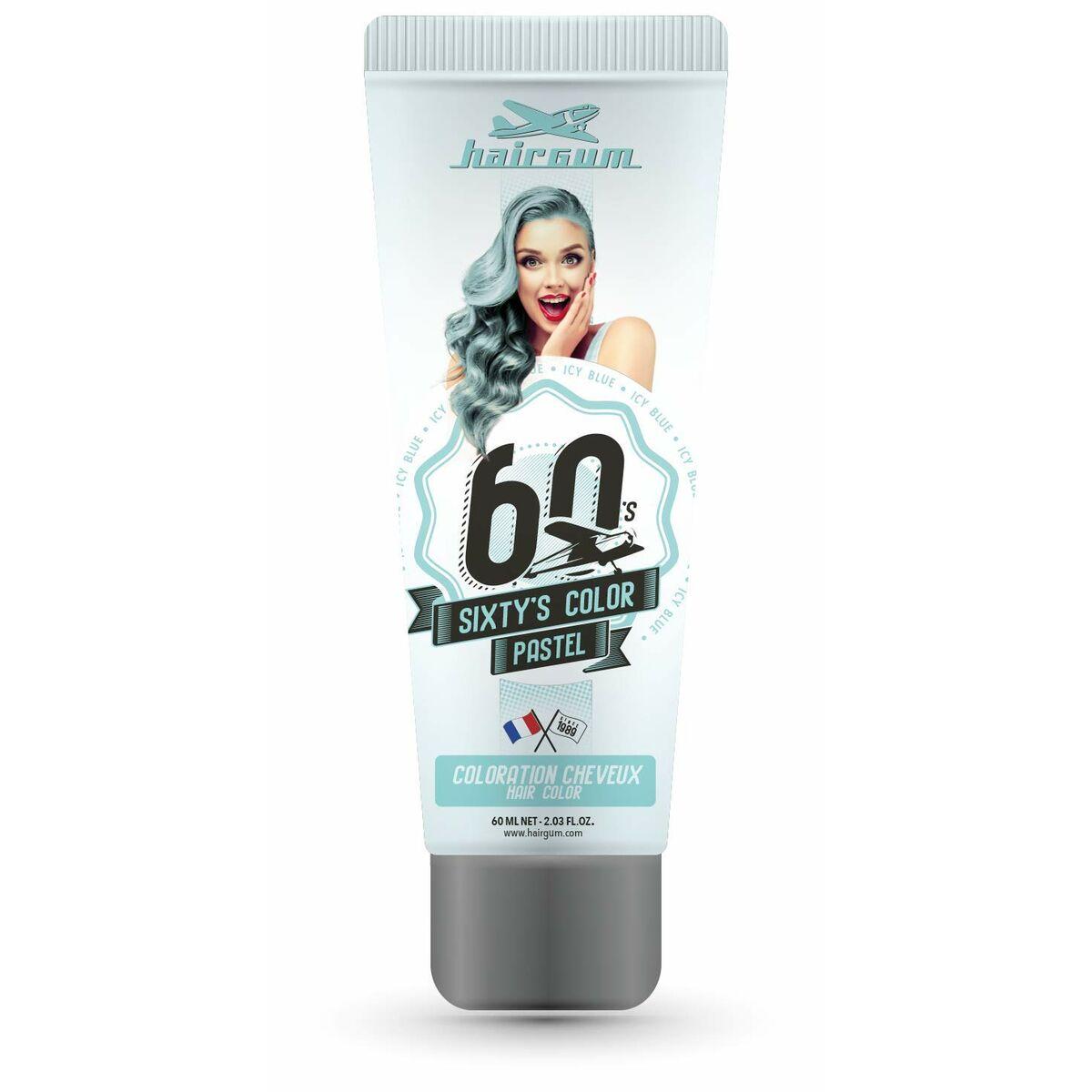 

Hairgum Sixty s Color Icy Blue Semi-Permanent Hair Color (60 ml)