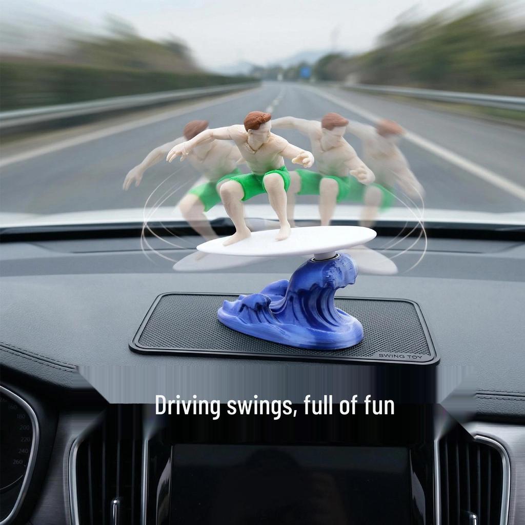 Inertial Surfing Muscle Man Car & Desk Ornament