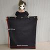 Thickened Large Canvas Bag in Army Green & Black - Jute Woven for Moving, Packing, or Luggage Document