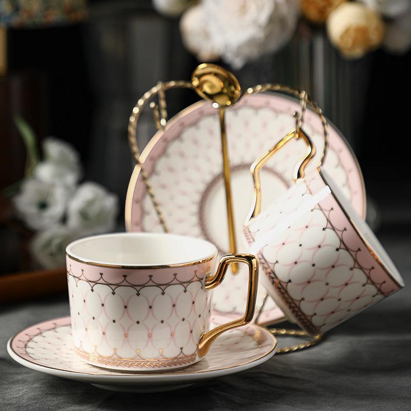 Special Beautiful Coffee Cup Set High-End Sense High-Value Light Luxury Ceramics High-End Exquisite Afternoon Tea Tea Set