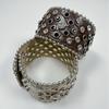 Punk Hip-Hop Rhinestone Bracelet Retro Western Wasteland Hottie Leather Snap Bracelet for Women Jewelry HUANZHI New