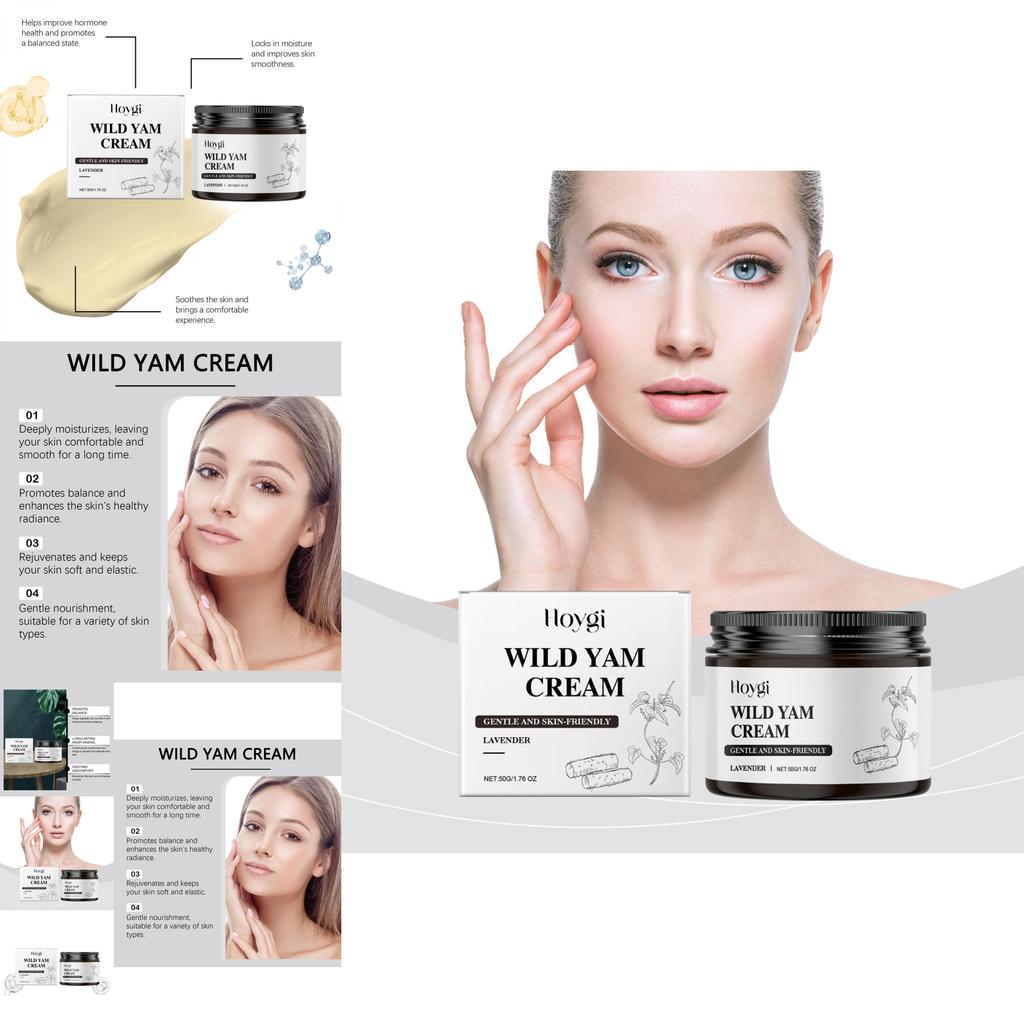 Hoygi Wild Yam Balance Cream Gentle Hydration Nourishing Softening Daily Skincare 50g