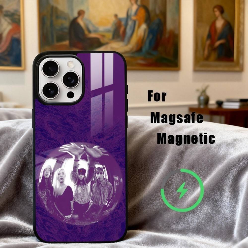 Rockin S-Smashing P-Pumpkins Band Phone Case For iPhone 17,16,15,14,13,12,Plus,Pro,Max for Magsafe Magnetic Wireless Charging